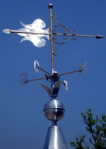 girouette flamme zinc