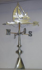 girouette voilier zinc