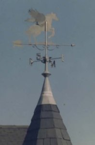 cheval zinc girouette